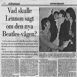 Vad skulle Lennon sagt om den nya Beatles-vågen?