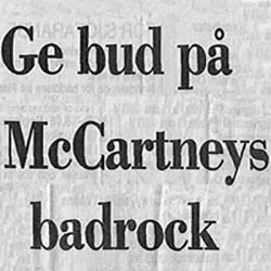 Ge bud på McCartneys badrock