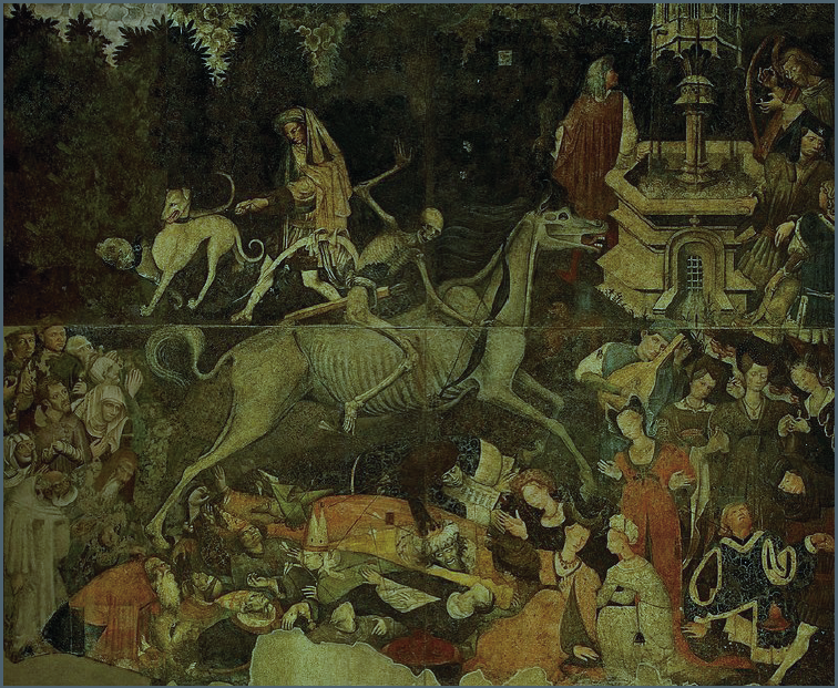 Dödens triumf är en medeltida freskomålning. Den brittiske historikern Dan Jones har skrivit en populärhistorisk bok om den förmodat ”mörka” medeltiden. FOTO: WIKIMEDIA COMMONS
